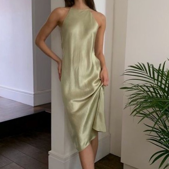 Aritzia Babaton Lato Sage green Dress. NWT. Sz. XXS - Picture 5 of 5